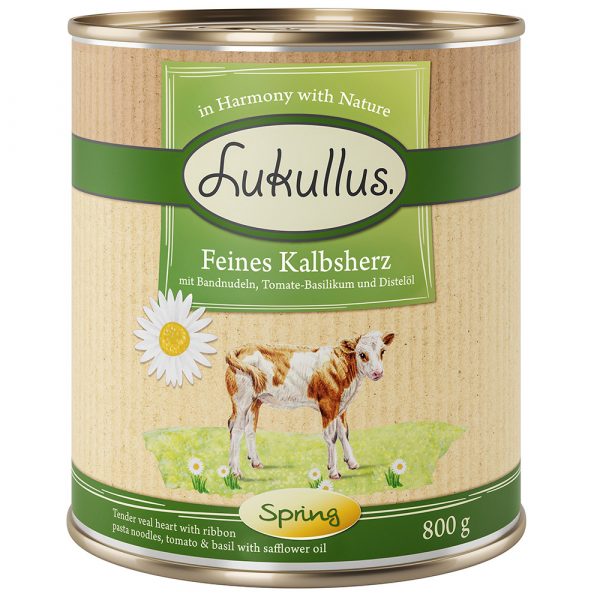 Lukullus Frühling-Menü: Feines Kalbsherz - Sparpaket: 24 x 800 g