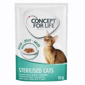20 + 4 gratis! Concept for Life 24 x 85 g - Sterilised Cats in Gelee         