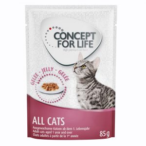 20 + 4 gratis! Concept for Life 24 x 85 g - All Cats in Gelee                     