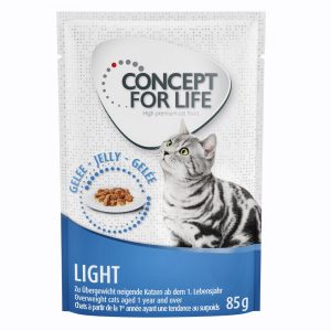 20 + 4 gratis! Concept for Life 24 x 85 g - Light Cats in Gelee         