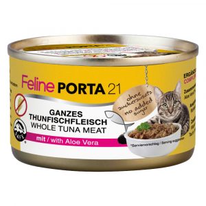 Sparpaket Feline Porta 24 x 90 g - Thunfisch mit Aloe (getreidefrei)