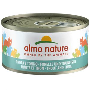 5 + 1 gratis! 6 x 70 g Almo Nature - Forelle & Thunfisch