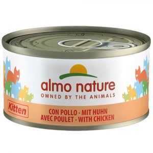 5 + 1 gratis! 6 x 70 g Almo Nature - Kitten Huhn