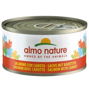 5 + 1 gratis! 6 x 70 g Almo Nature - Lachs & Karotten