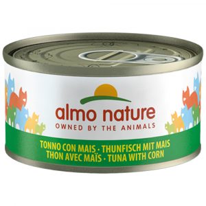 5 + 1 gratis! 6 x 70 g Almo Nature - Thunfisch & Mais