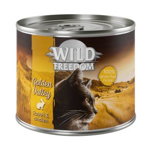 5 + 1 gratis! Wild Freedom 6 x 200 - Golden Valley - Kaninchen & Huhn 6 x 200 g