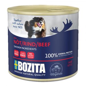 5 + 1 gratis! 6 x 625 g Bozita Paté - mit Rind