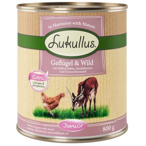 10 + 2 gratis! 12 x 800 g Lukullus Naturkost Adult