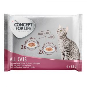 4 x 85 g Concept for Life zum Probierpreis! - All Cats