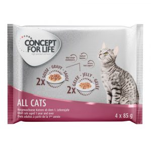 4 x 85 g Concept for Life zum Probierpreis! - All Cats
