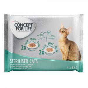 4 x 85 g Concept for Life zum Probierpreis! - Sterilised