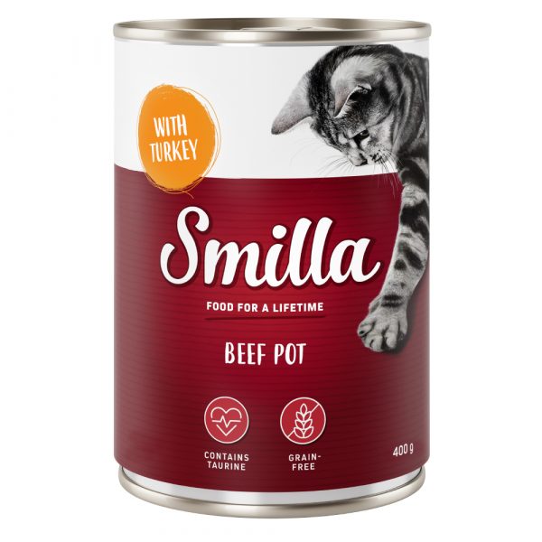 20 % sparen! Smilla Töpfchen 6 x 400 g  - Rind mit Pute