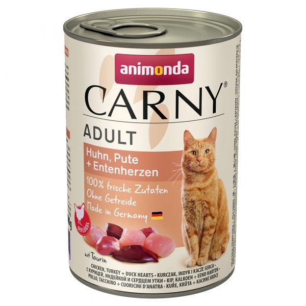 20 + 4 gratis! 24 x 400 g Animonda Carny Adult - Rind & Huhn