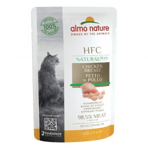 20 + 4 gratis! 24 x 55 g Almo Nature HFC - Natural Plus: Hühnerbrust