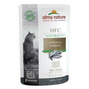 20 + 4 gratis! 24 x 55 g Almo Nature HFC - Natural Plus: Sardinen