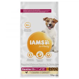 IAMS for Vitality Dog Senior & Mature Small Medium Huhn - 12 kg