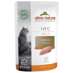 20 + 4 gratis! 24 x 55 g Almo Nature HFC - Jelly Pouch: Huhn