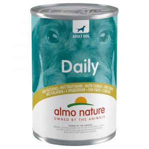 Sparpaket: Almo Nature Daily Dog 12 x 400 g - Truthahn
