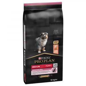 Sparpaket Pro Plan 2 x Großgebinde - Medium Puppy Sensitive Skin Lachs & Reis (2 x 12 kg)