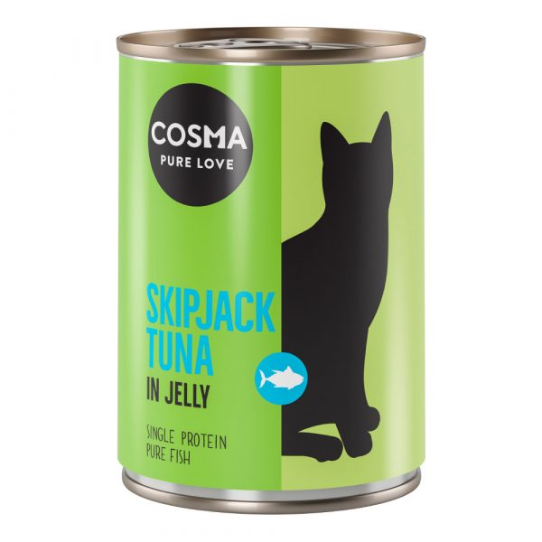 Sparpaket Cosma Original in Jelly 12 x 400 g - Skipjack Thunfisch