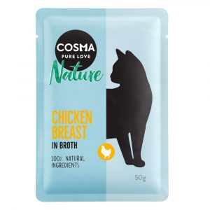 Sparpaket Cosma Nature Frischebeutel 18 x 50 g  - Hühnchenbrust