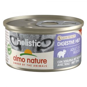 20 + 4 gratis! 24 x 70 g / 85 g Almo Nature Holistic - Specialised Nutrition: Digestive Help mit Seezunge (24 x 85 g)