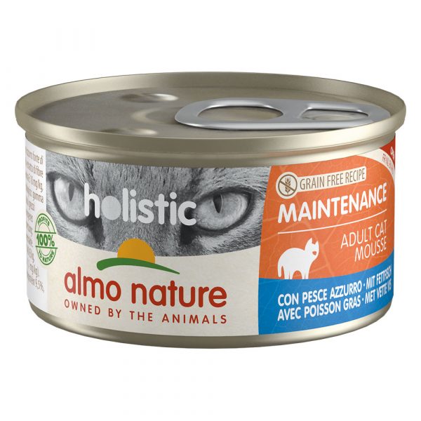 20 + 4 gratis! 24 x 70 g / 85 g Almo Nature Holistic - Maintenance: Fettfisch (24 x 85 g)