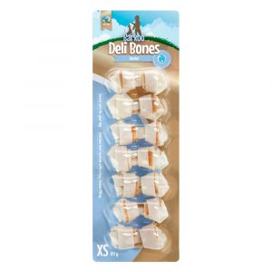 Sparpaket Barkoo Deli Bones Dental geknotet - 42 x 5 cm (504 g) Größe XS