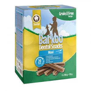 Sparpaket Barkoo Dental Snacks 28 bzw. 56 Stück - GETREIDEFREIE Rezeptur - für große Hunde 28 St. (720 g)