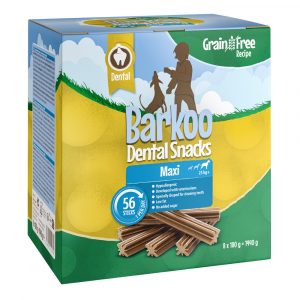 Sparpaket Barkoo Dental Snacks 28 bzw. 56 Stück - GETREIDEFREIE Rezeptur - für große Hunde 56 St. (1