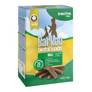 Sparpaket Barkoo Dental Snacks 28 bzw. 56 Stück - GETREIDEFREIE Rezeptur - für kleine Hunde 28 St. (320 g)