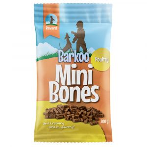 Sparpaket Barkoo Mini Bones (semi-moist) 4 x / 8 x 200 g - mit Geflügel 4 x 200 g