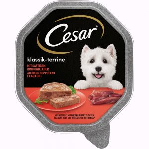 Megapack Cesar Schale 56 x 150 g - Klassiker Rind und Leber