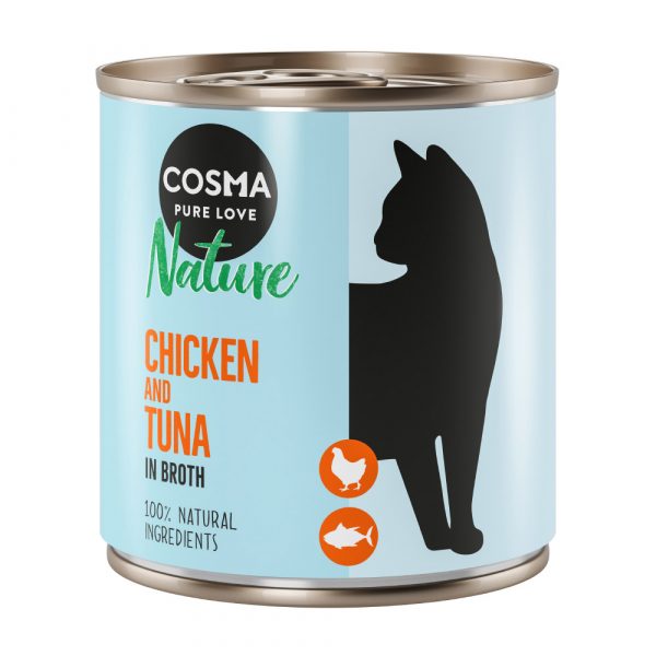 6 x 280 g Cosma Nature zum Sonderpreis! - Hühnerbrust & Thunfisch