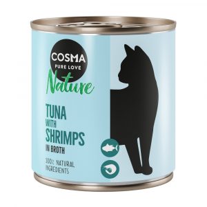 6 x 280 g Cosma Nature zum Sonderpreis! - Thunfisch & Shrimps