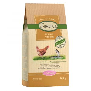 10 / 15 kg Lukullus Naturkost zum Sonderpreis - Junior Huhn & Forelle 10 kg