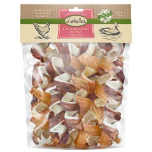 MP Lukullus Kauspirale 20 x 10 cm (750 g) - MP Mix Ente & Huhn (750 g)