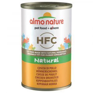 5 + 1 gratis! 6 x 140 g Almo Nature HFC Natural - Hühnerschenkel