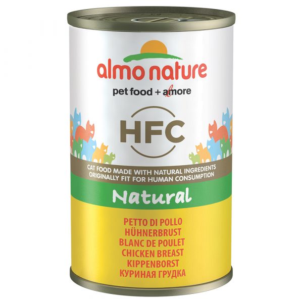 5 + 1 gratis! 6 x 140 g Almo Nature HFC Natural - Hühnerbrust