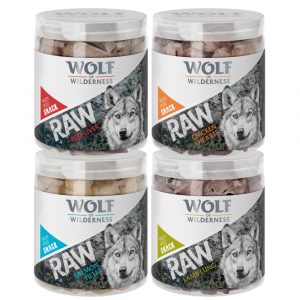 Sparpaket Wolf of Wilderness - RAW Snacks (gefriergetrocknet) - Mix: Rind