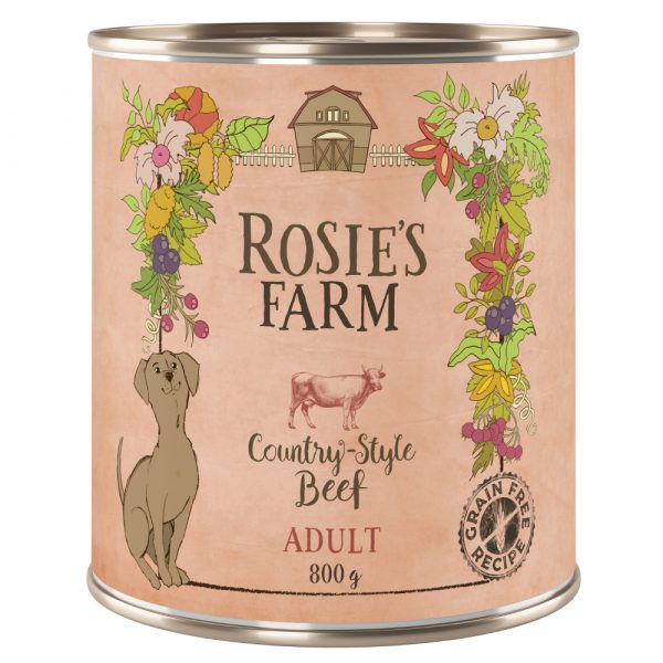 5 +1 gratis! Rosie's Farm Adult 6 x 800 g  - Rind