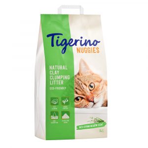 2 x 14 l Tigerino Nuggies Katzenstreu zum Sonderpreis! - Ultra Frischeduft (feine Körnung)