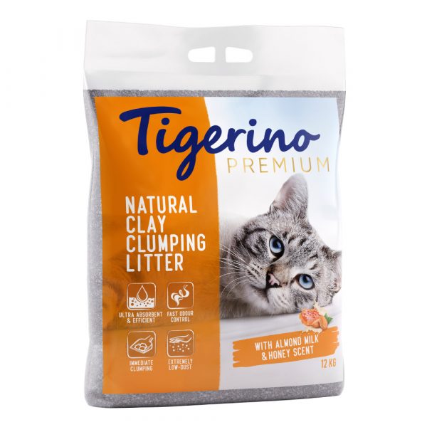 2 x 12 kg Tigerino Canada Style / Premium Katzenstreu zum Sonderpreis! - Mandelmilch- & Honigduft