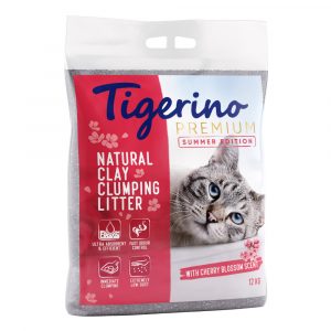 Limitierte Sommer Edition: Tigerino Canada Style / Premium Katzenstreu - Kirschblütenduft - 12 kg
