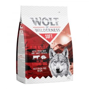 25 % Rabatt auf 2 x 1 kg Wolf of Wilderness Trockenfutter! - SOFT High Valley - Rind (halbfeucht)