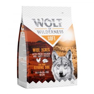 25 % Rabatt auf 2 x 1 kg Wolf of Wilderness Trockenfutter! - SOFT Wide Acres - Huhn (halbfeucht)
