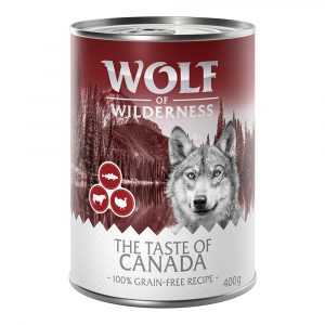 5 + 1 gratis! 6 x 400 g Wolf of Wilderness Nassnahrung - The Taste Of Canada