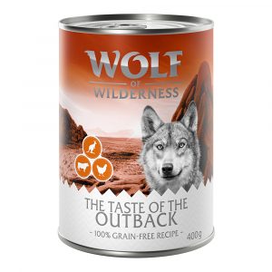 Sparpaket Wolf of Wilderness "The Taste Of"  24 x 400 g - The Taste of The Outback