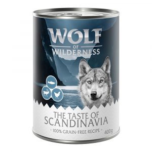 5 + 1 gratis! 6 x 400 g Wolf of Wilderness Nassnahrung - The Taste Of Scandinavia