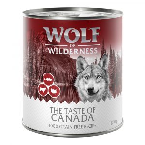 10 € Rabatt sichern! Sparpaket Wolf of Wilderness 24 x 800 g - The Taste Of Canada